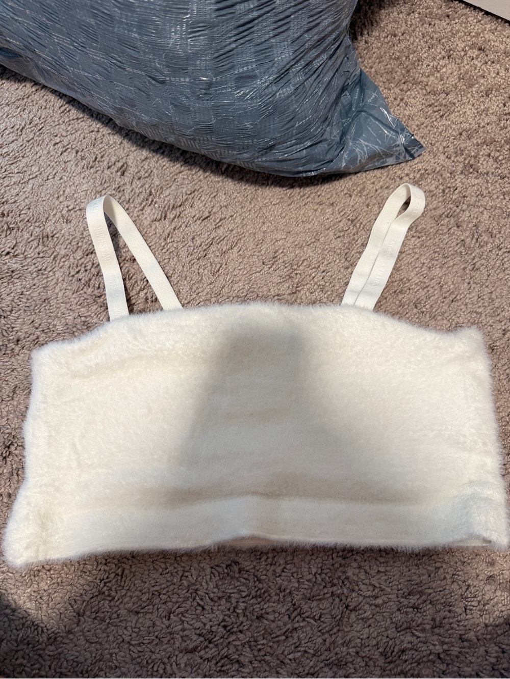 Gymshark x Whitney Simmons Eyelash Bandeau Bralette with Straps